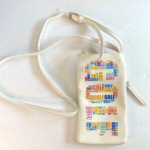 Sydney Love Sport Words with Golf Friends Phone Crossbody Bag, White Bra…